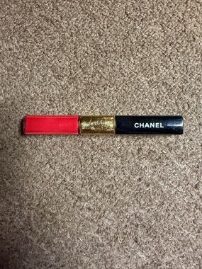 CHANEL Strawberry Red Lipstick/lipgloss duo NEW